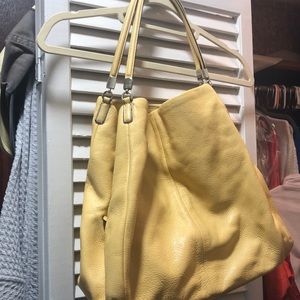 Coach leather purse with 3 sections perfect condition